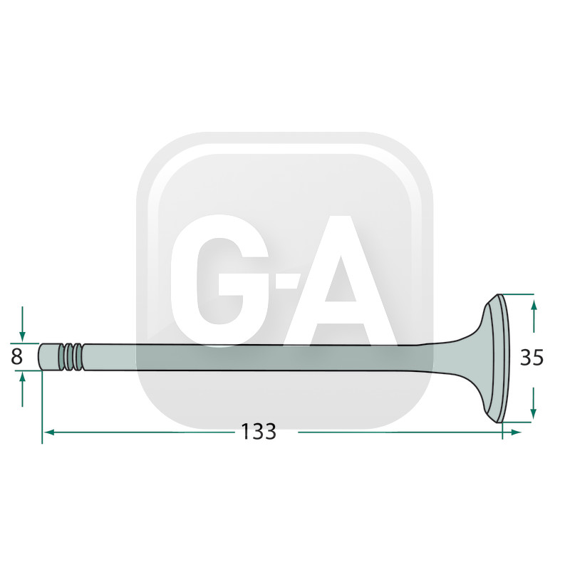 Soupape admission tracteur Deutz